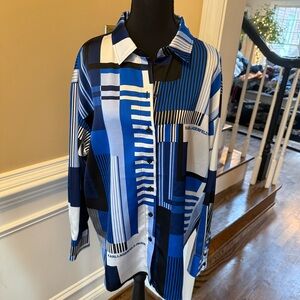 Karl Lagerfeld Multicolor Geometric Men's Shirt